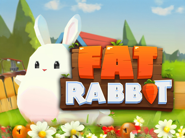 Das Logo des Fat Rabbit Slot mit dem berühmten Hasen.