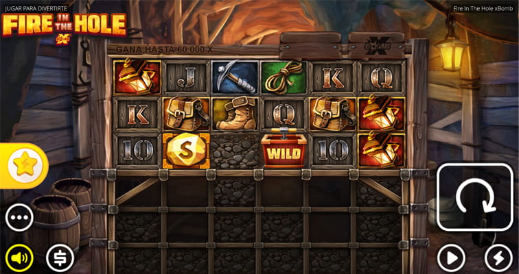 Eine kostenlose Demo-Version des Fire in the Hole xBomb Slots.