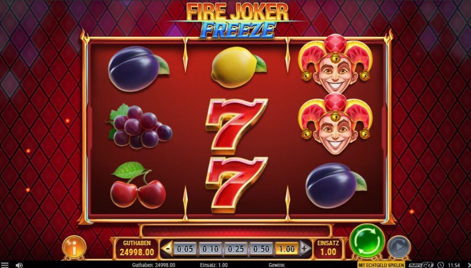 Der Online Slot Fire Joker Freeze von Play'n GO
