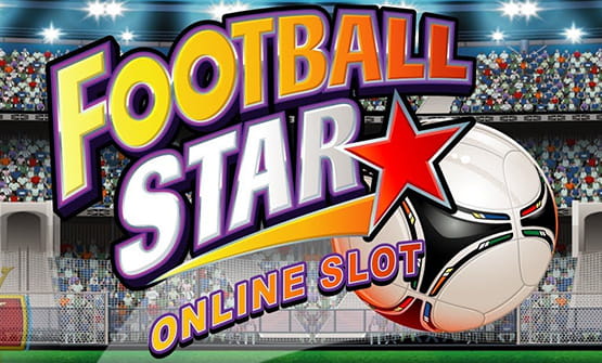 Ein Fußball Feld und der Schriftzug Football Star Online Slot.