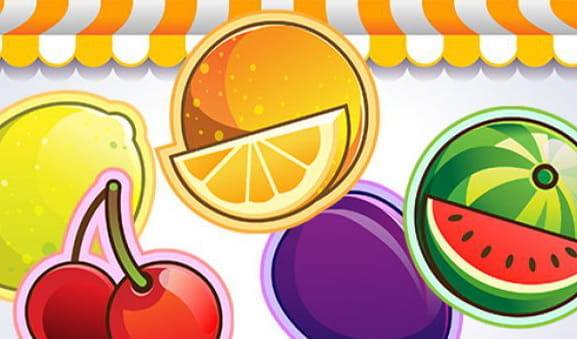 Das Logo des Fruit Shop Slot von NetEnt.