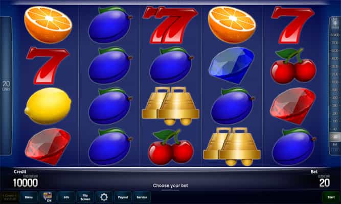 Eine kostenlose Demo-Version des Gleaming Doubles Slots.