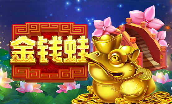 Der Startbilschirm des Slots Gold Money Frog.