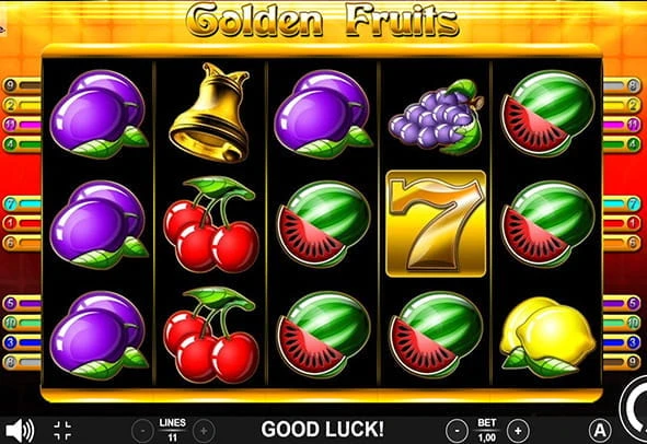 Eine kostenlose Demo-Version des Golden Fruits Slots.