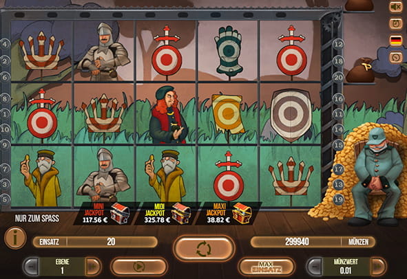 Eine kostenlose Demo-Version des Golden Shot Slots.