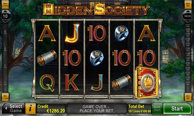 Eine kostenlose Demo-Version des Hidden Society Slots.