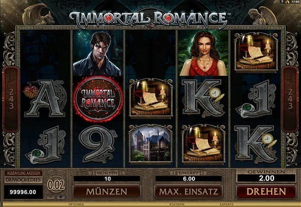 Try the 243 ways to win Immortal Romance slot completely free of charge
