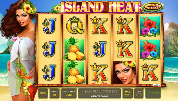 Eine kostenlose Demo-Version des Island Heat Slots.