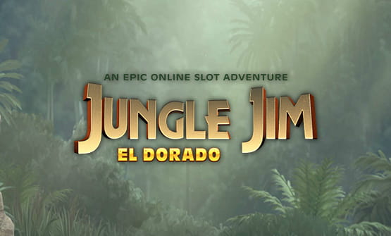 Das Logo vom Jungle Jim El Dorado Spielautomaten von Microgaming.