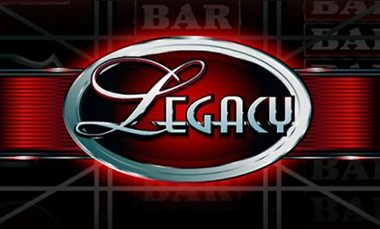 Das Logo des Online Slots mit der Aufschrift Legacy.