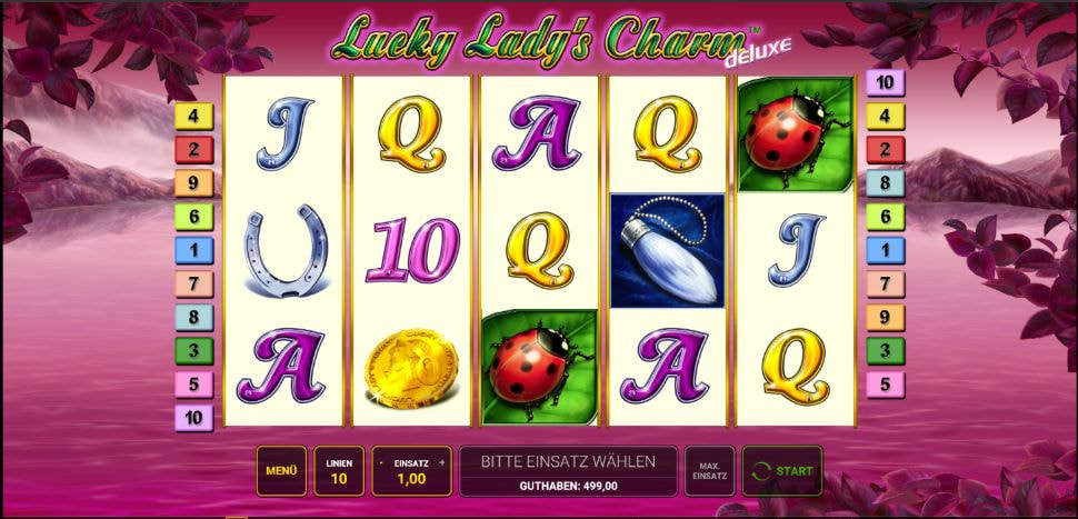 Der Online Slot Lucky Lady's Charm von Greentube.