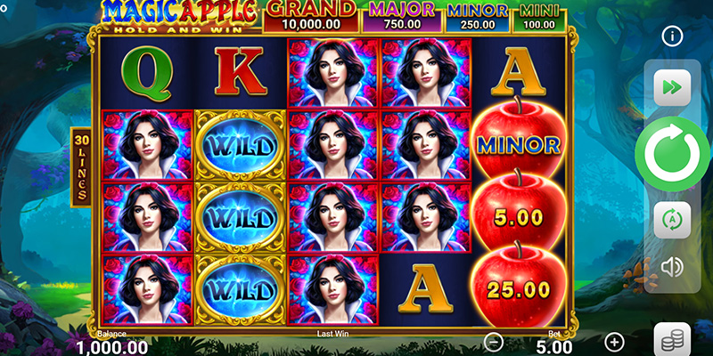 Eine kostenlose Demo-Version des Magic Apple Slots.