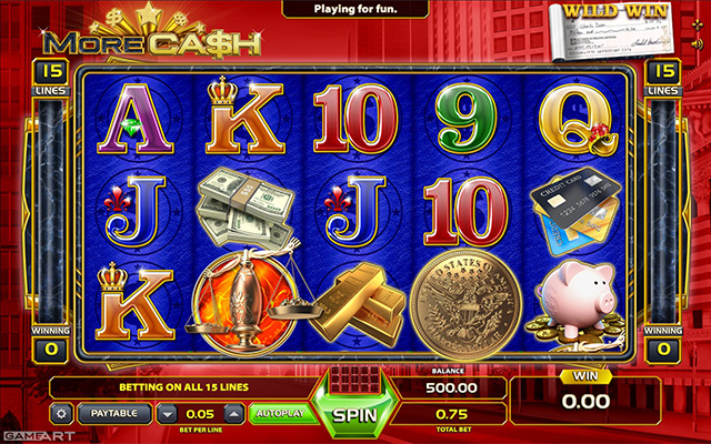 Eine kostenlose Demo-Version des More Cash Slots.