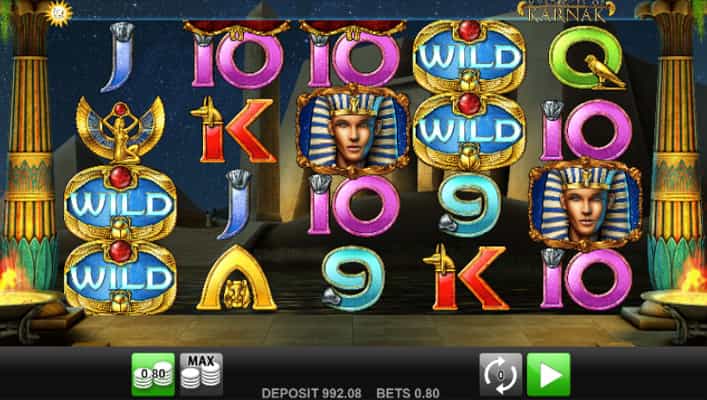 Eine kostenlose Demo-Version des Mysteries of Karnak Slots.