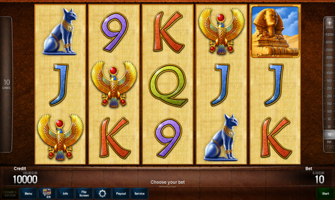 Eine kostenlose Demo-Version des Pharao’s Gold 2 deluxe Slots.