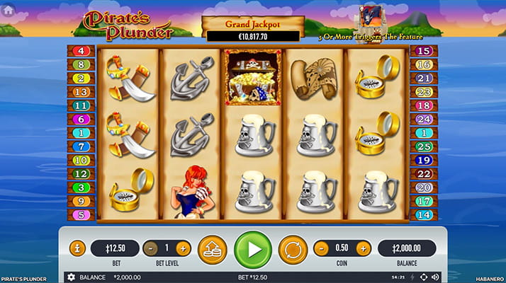 Eine kostenlose Demo-Version des Pirate´s Plunder Slots.