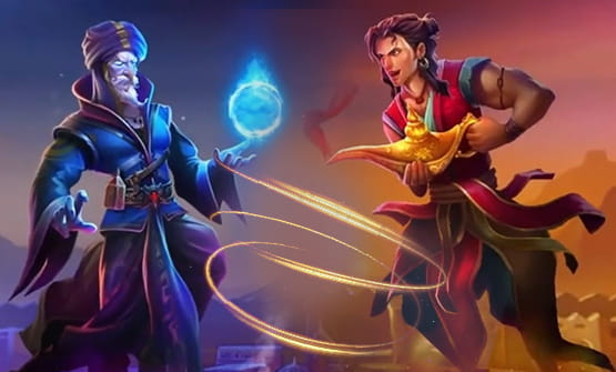 Aladdin and the Sorcerer in dem online Slot von Yggdrasil.