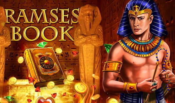 Das Titelbild des Slots Ramses Book von den Entwicklern von Gamomat.