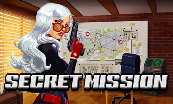 Das Logo des Secret Mission Slots.