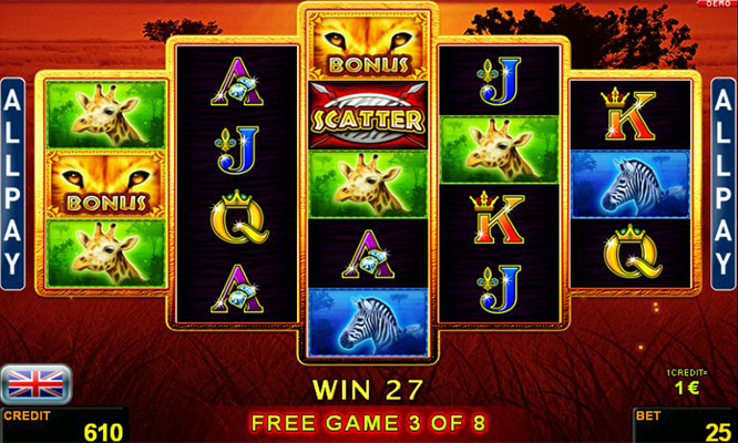 Eine kostenlose Demo-Version des Serengeti Heat Slots.