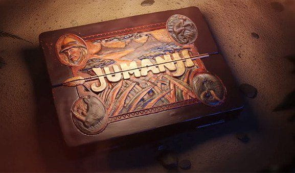Das Logo von Jumanji Slot, dem Automatenspiel zum gleichnamigen Film vom Anbieter NetEnt.