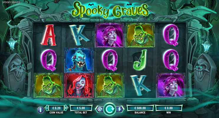 Eine kostenlose Demo-Version des Spooky Graves Slots.