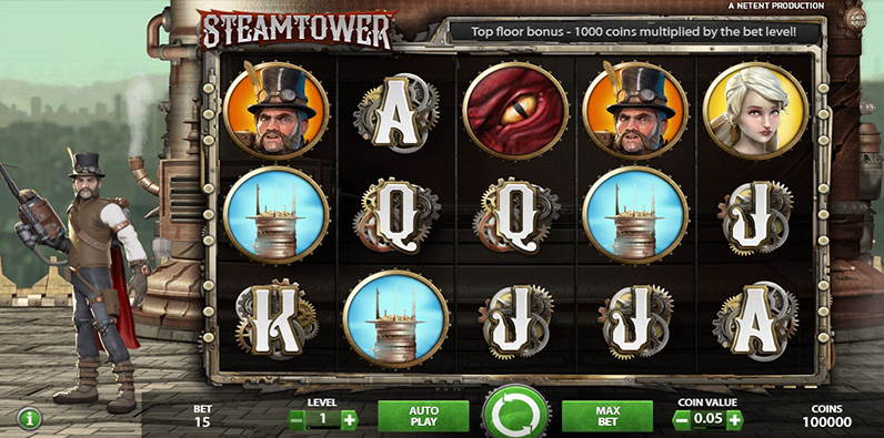 Steam Tower Best NetEnt RTP Slot Online