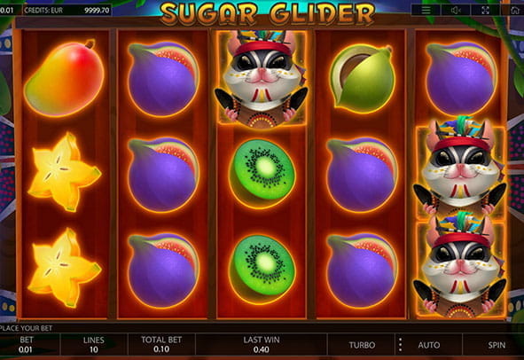Eine kostenlose Demo-Version des Sugar Glider Slots.