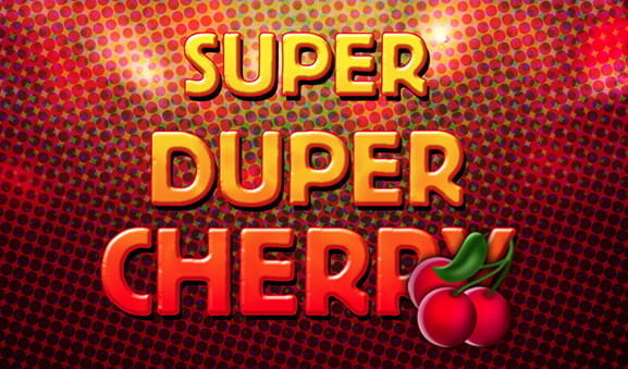 Das Titelbild des Slots Super Duper Cherry von Gamomat.