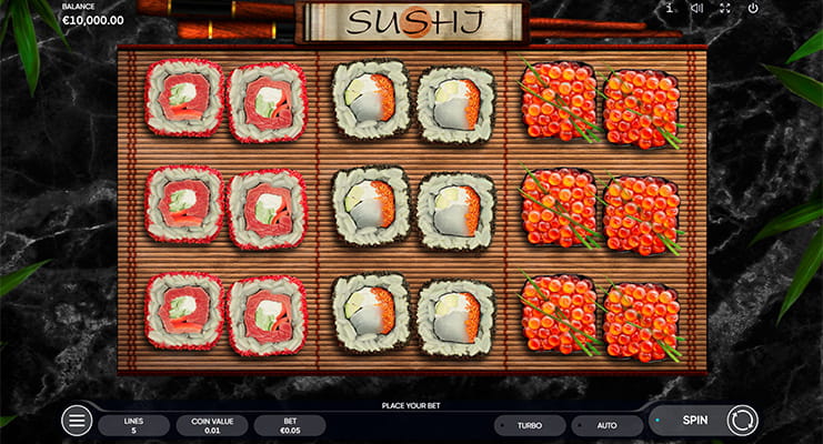Eine kostenlose Demo-Version des Sushi Slots.