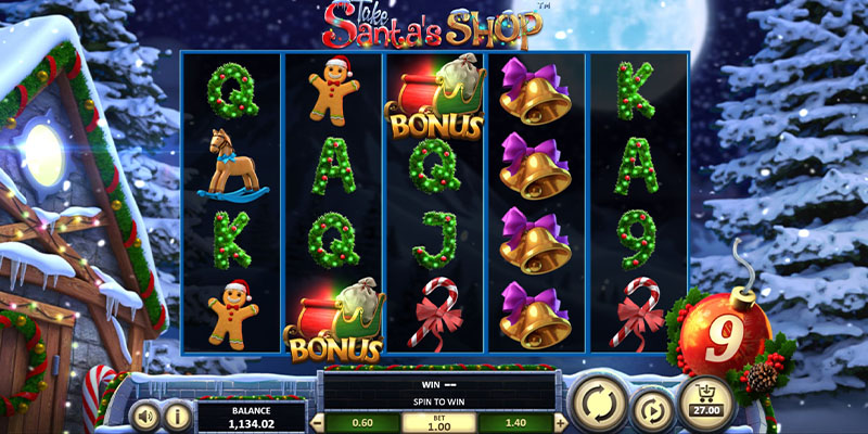 Eine kostenlose Demo-Version des Take Santas Shop Slots.