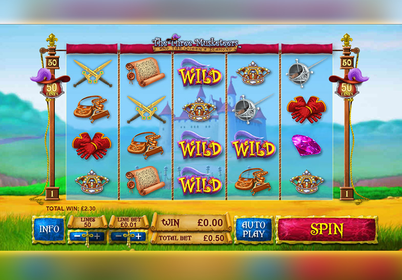 The 3 Musketeers and the Queen’s Diamond Slot von Playtech