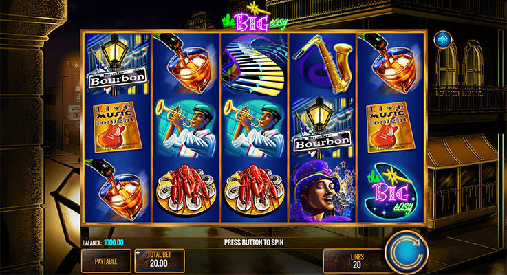 Eine kostenlose Demo-Version des The Big Easy Slots.