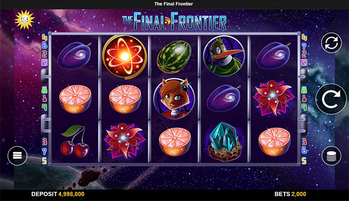 Eine kostenlose Demo-Version des The Final Frontier Slots.