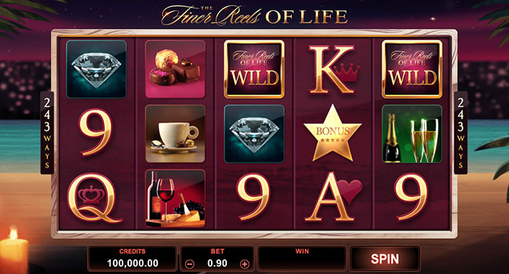 Eine kostenlose Demo-Version des The Finer Reels of Life Slots.