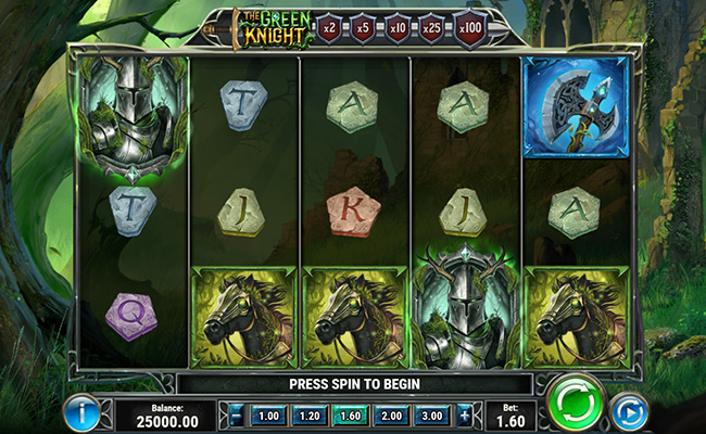 Eine kostenlose Demo-Version des The Green Knight Slots.