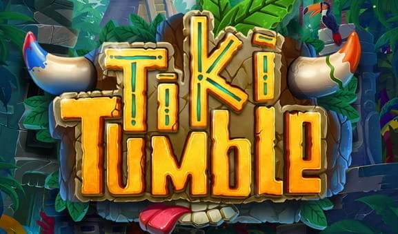 Das Logo des Tiki Tumble Slots von Push Gaming.