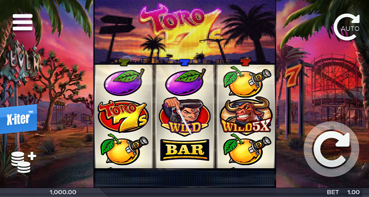 Eine kostenlose Demo-Version des Toro 7s Slots.