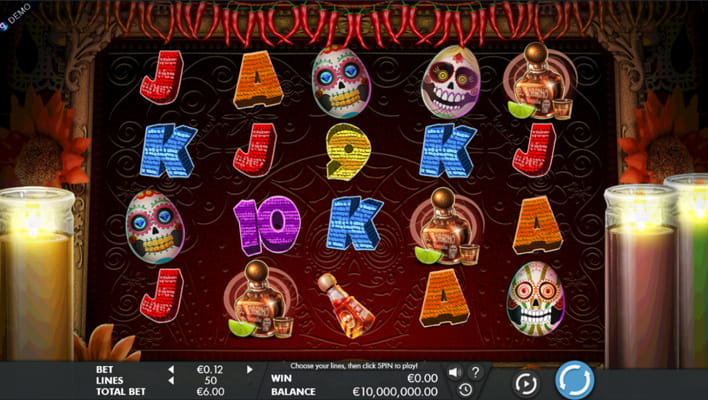 Eine kostenlose Demo-Version des Tres Huevos Slots.