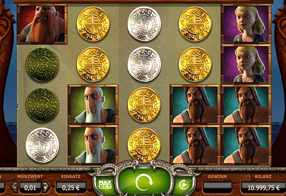 Der Startbildschirm des Vikings Go Wild Slots, der hier kostenlos gespielt werden kann
