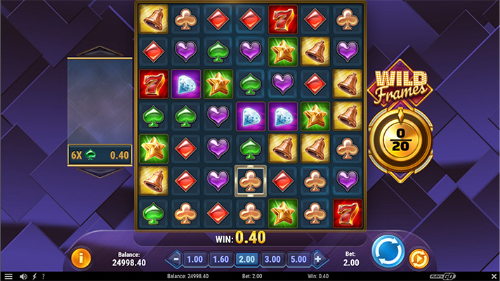 Eine kostenlose Demo-Version des Wild Frames Slots.