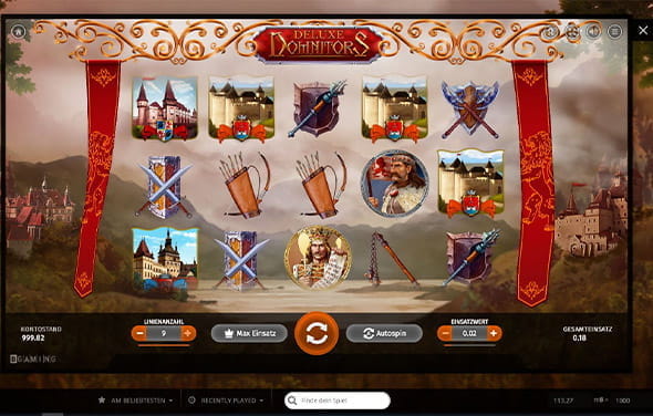 Der Domnitors Deluxe Slot von BGaming besitzt einen hervorragenden RTP-Wert.