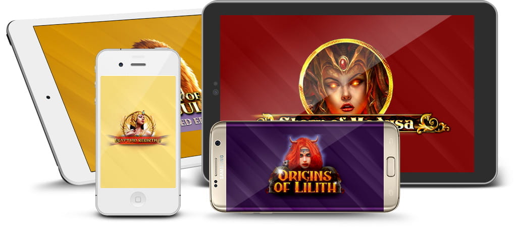 Spinomenal Spielautomaten auf Smartphone und Tablet.
