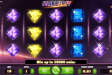 Das Automatenspiel Starburst bei Slotimo.