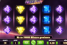 Der Starburst Slot von NetEnt im Time2Spin Casino.