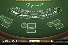 Das Spiel Super 7 Blackjack von Betsoft bei 13bets.io.