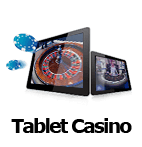 Ein Tablet mit Online Casino Spielen.