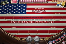 Das Spiel Trump it Blackjack ovn Fugaso im Svenbet Casino.