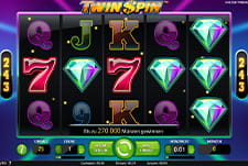 Der Spielautomat Twin Spin im Mr Sloty Casino.