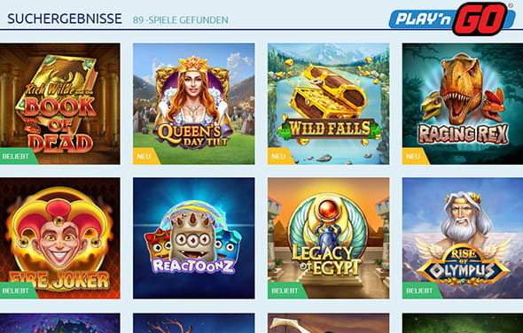 Nach der Anmeldung steht das gesamte VulkanVegas Spielangebot bereit zum Ausprobieren.